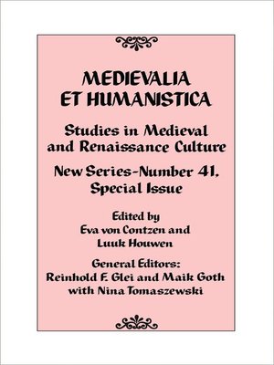 cover image of Medievalia et Humanistica, No. 41